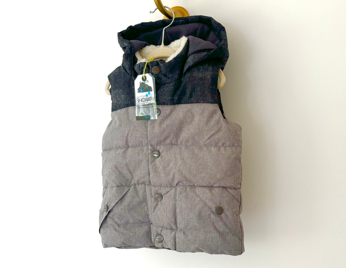 Next Grey/Black Padded Gilet - BRAND NEW