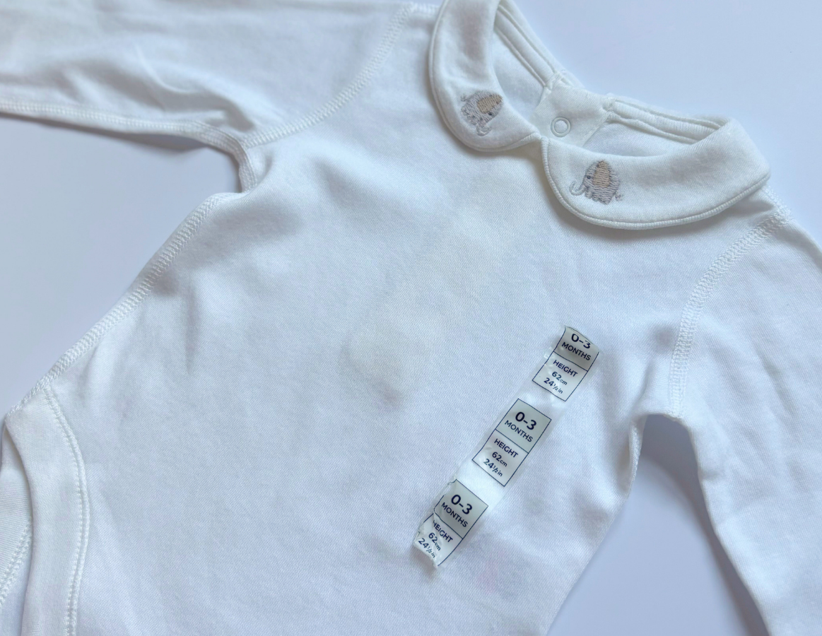 Pure White Unisex Bodysuit Selection 0-3m
