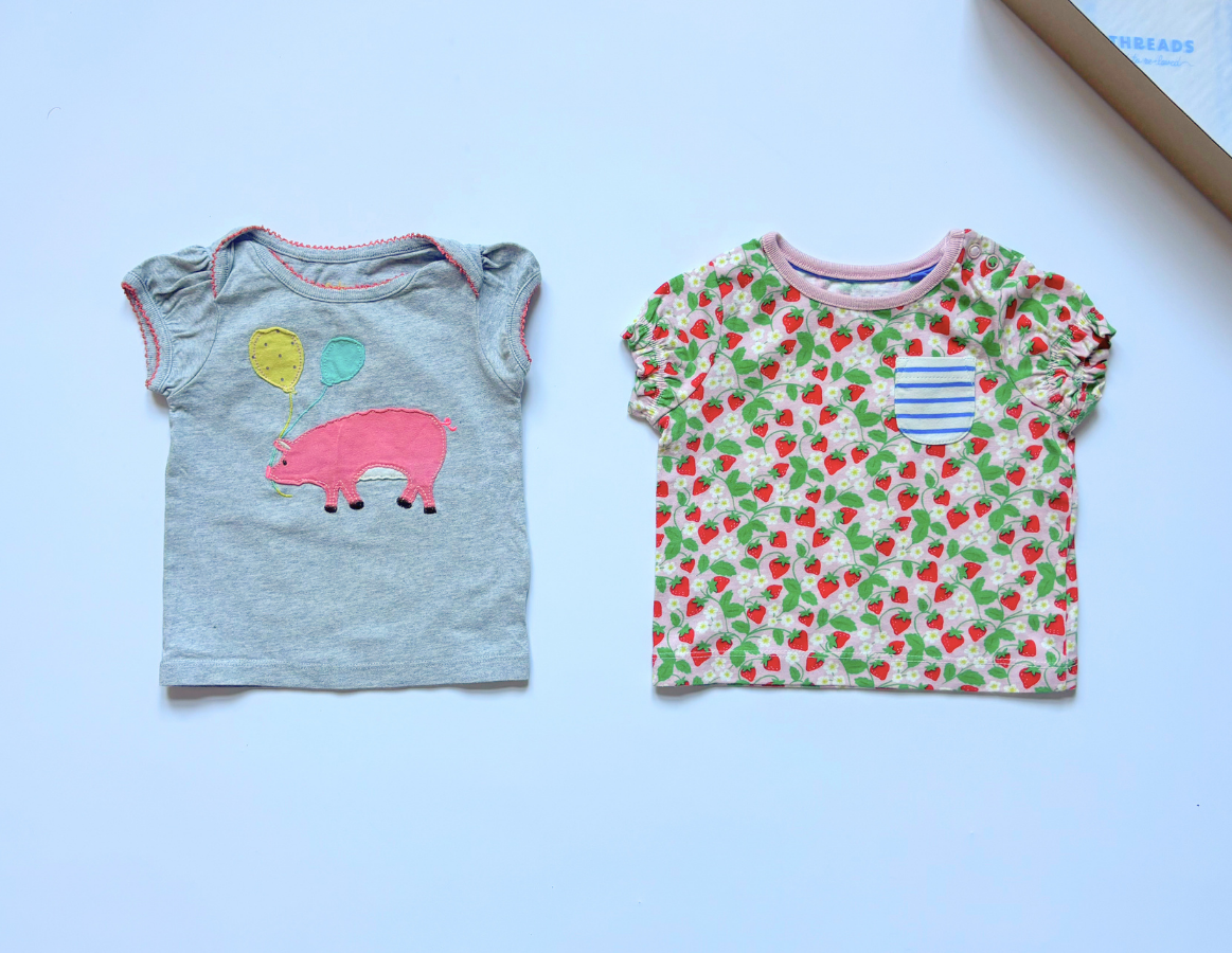 Mini Boden Girls T-Shirt Duo 3-6m