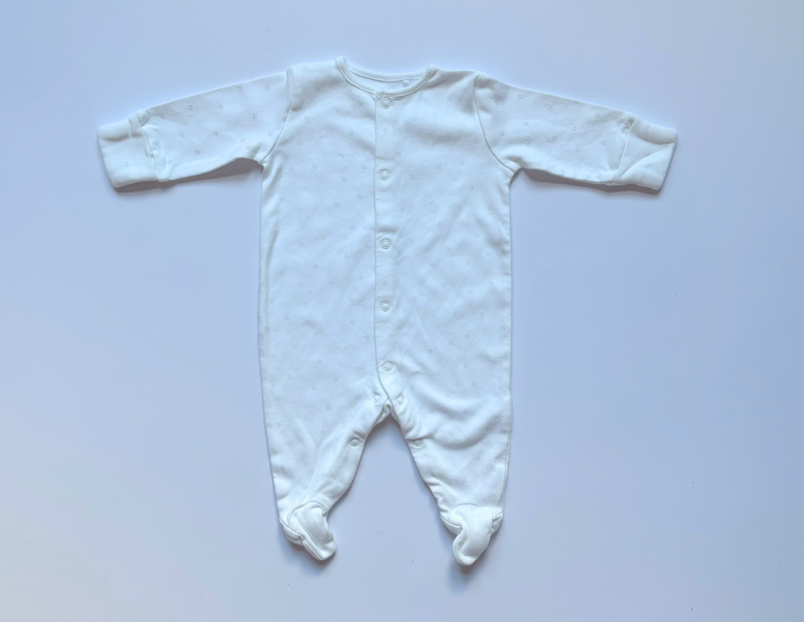Pure White Unisex Bodysuit Selection 0-3m
