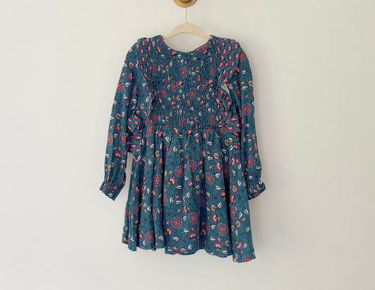 Sergeant Major Liberty-Style Print Dress