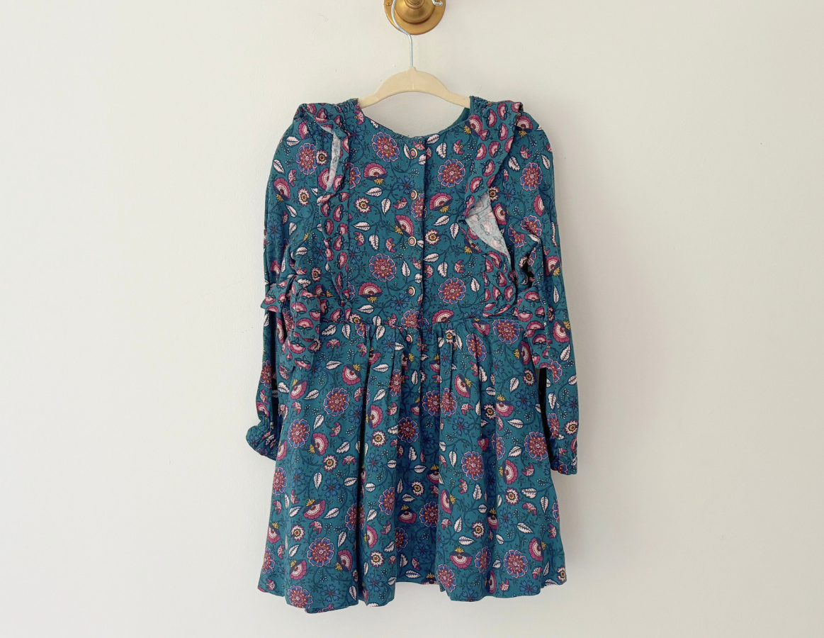 Sergeant Major Liberty-Style Print Dress