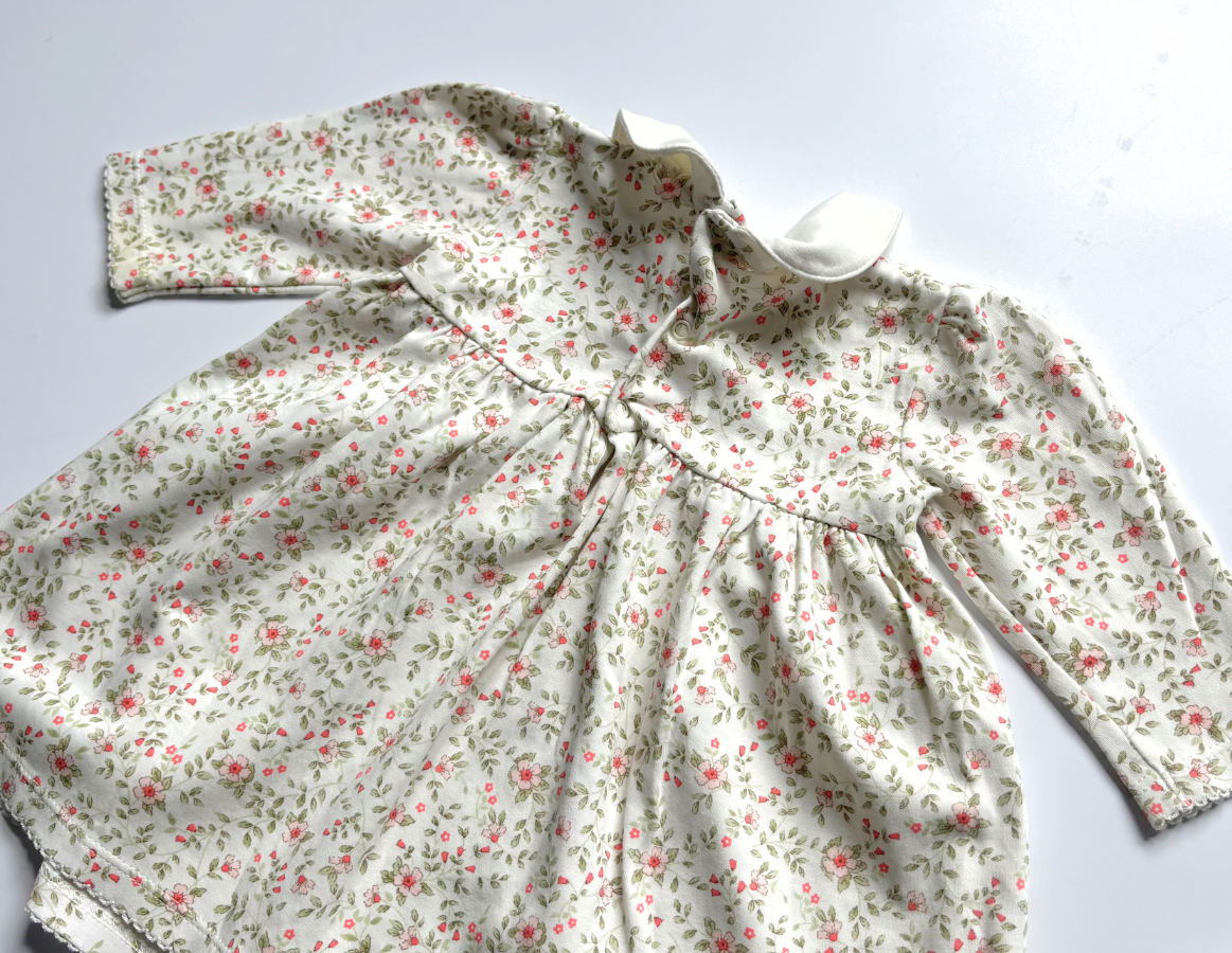 Kissy Kissy floral smock dress & knickers set