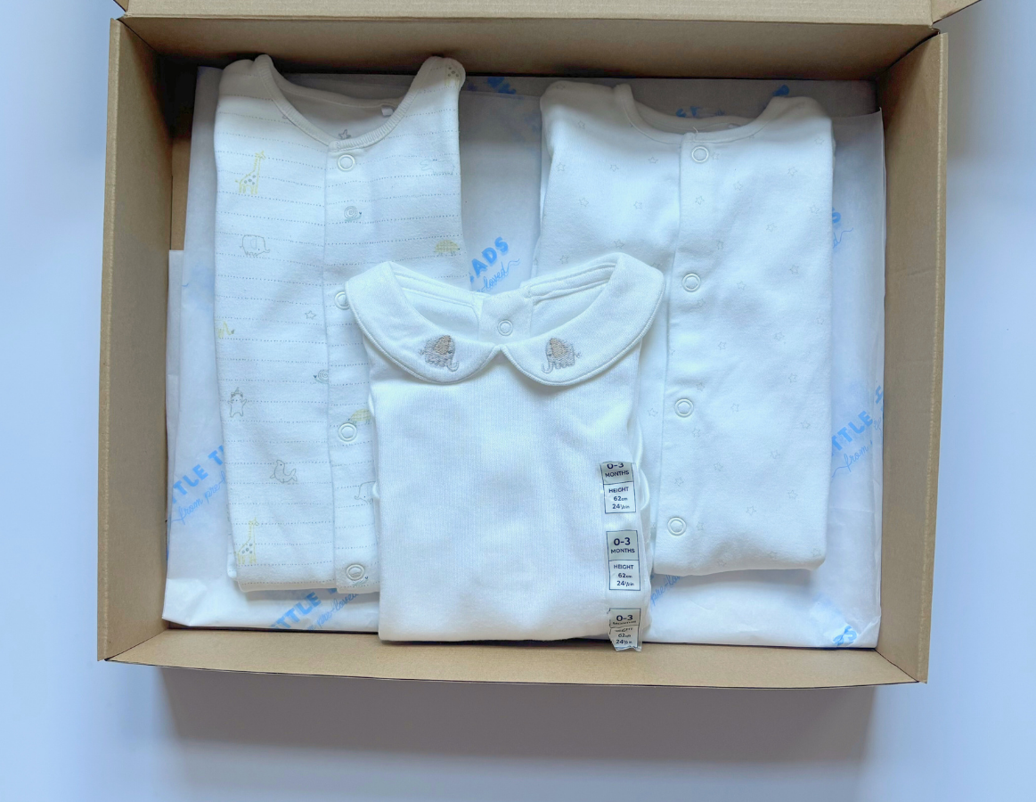 Pure White Unisex Bodysuit Selection 0-3m
