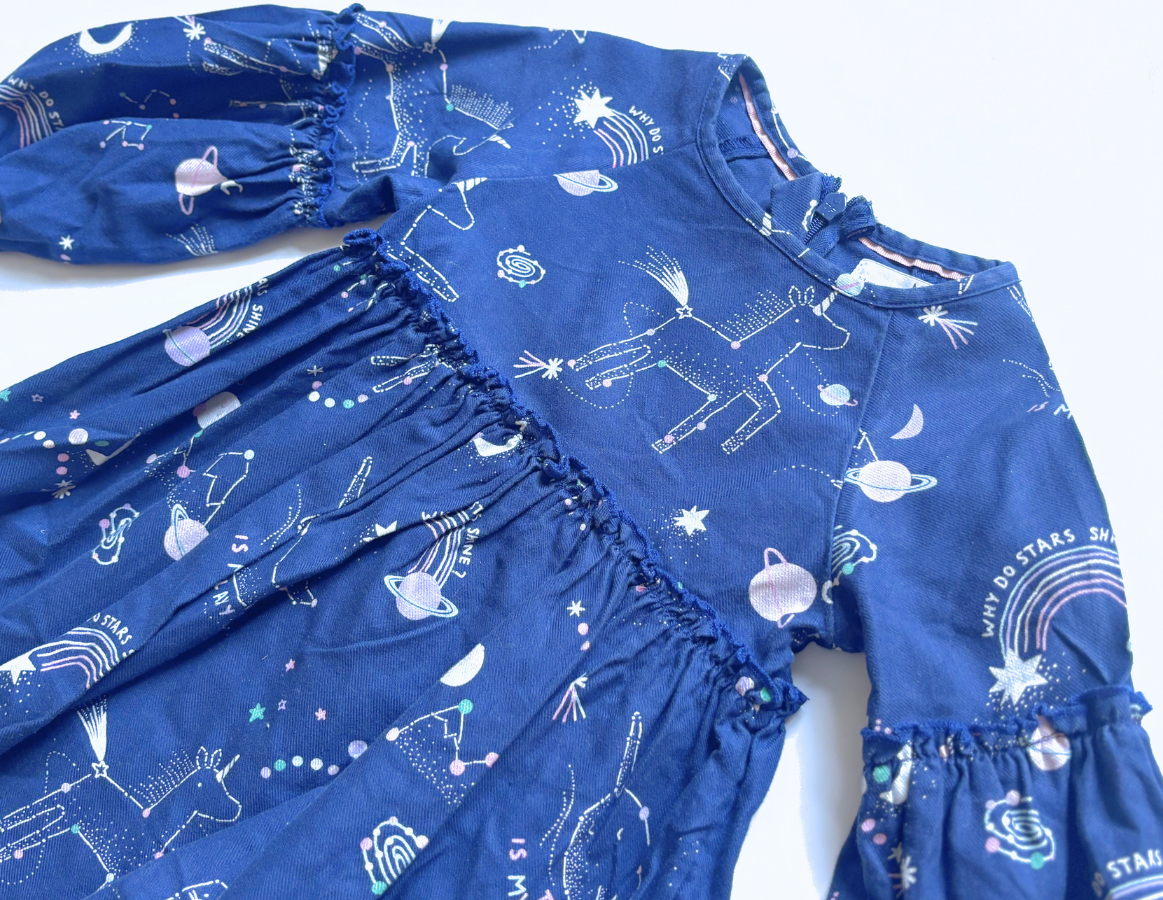 M&S light corduroy printed dress