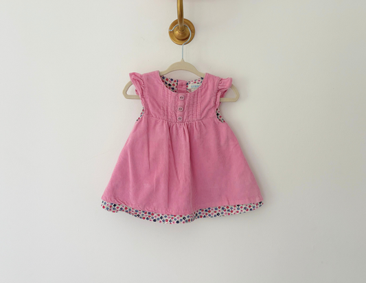 JoJo Maman Bebe Pink Corduroy Smock Dress