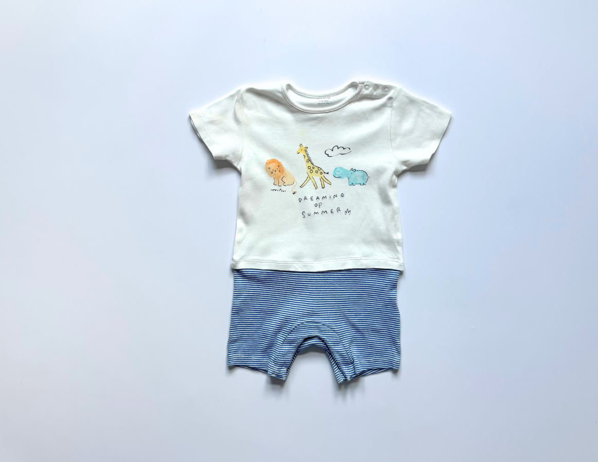 M&S safari print summer romper