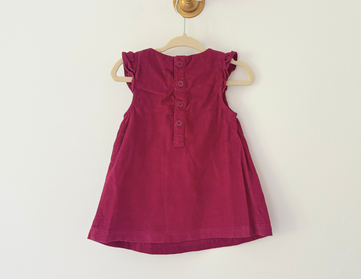 JoJo Maman Bebe Floral Corduroy Dress