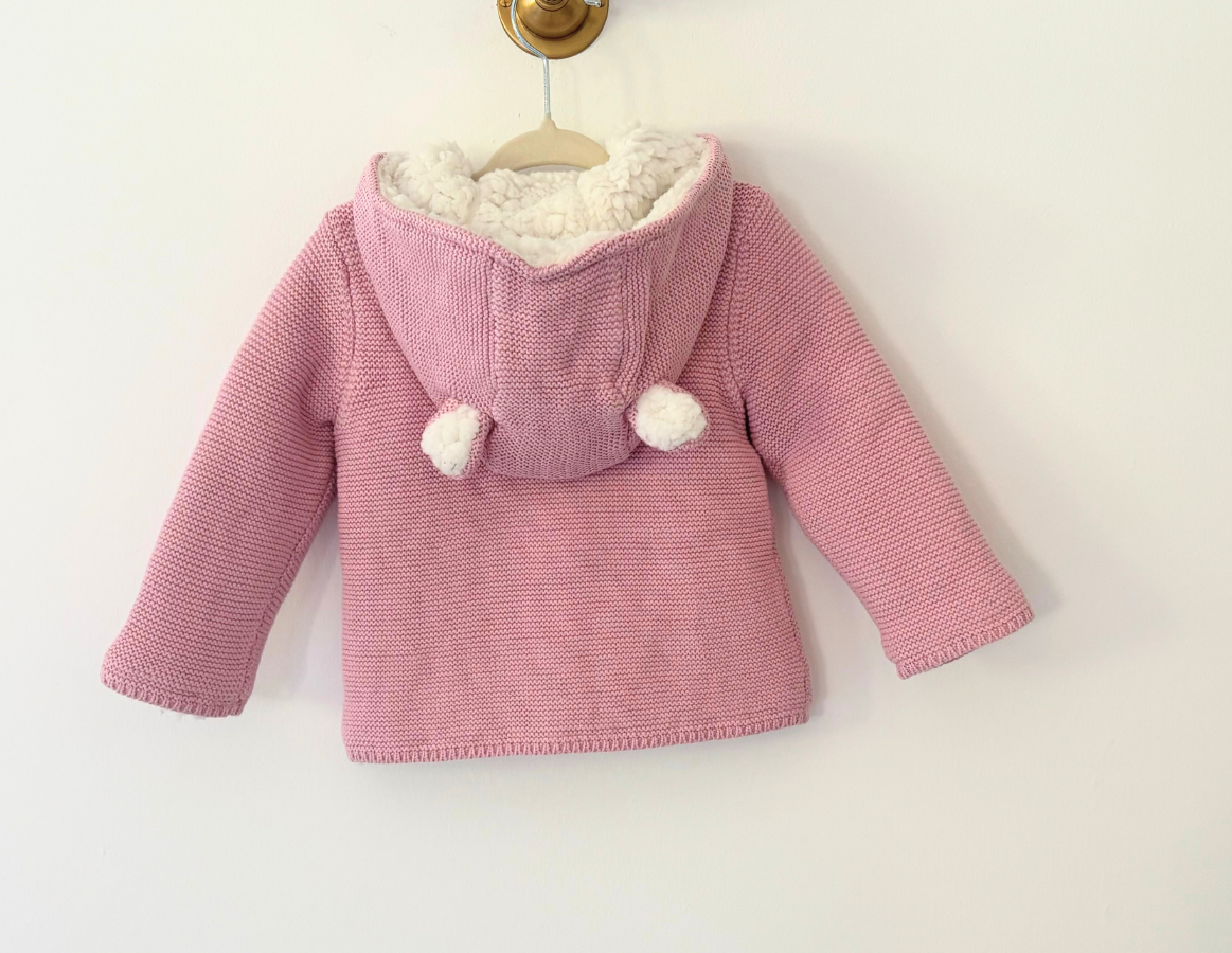 John Lewis Fleece Lined Knitted Jacket