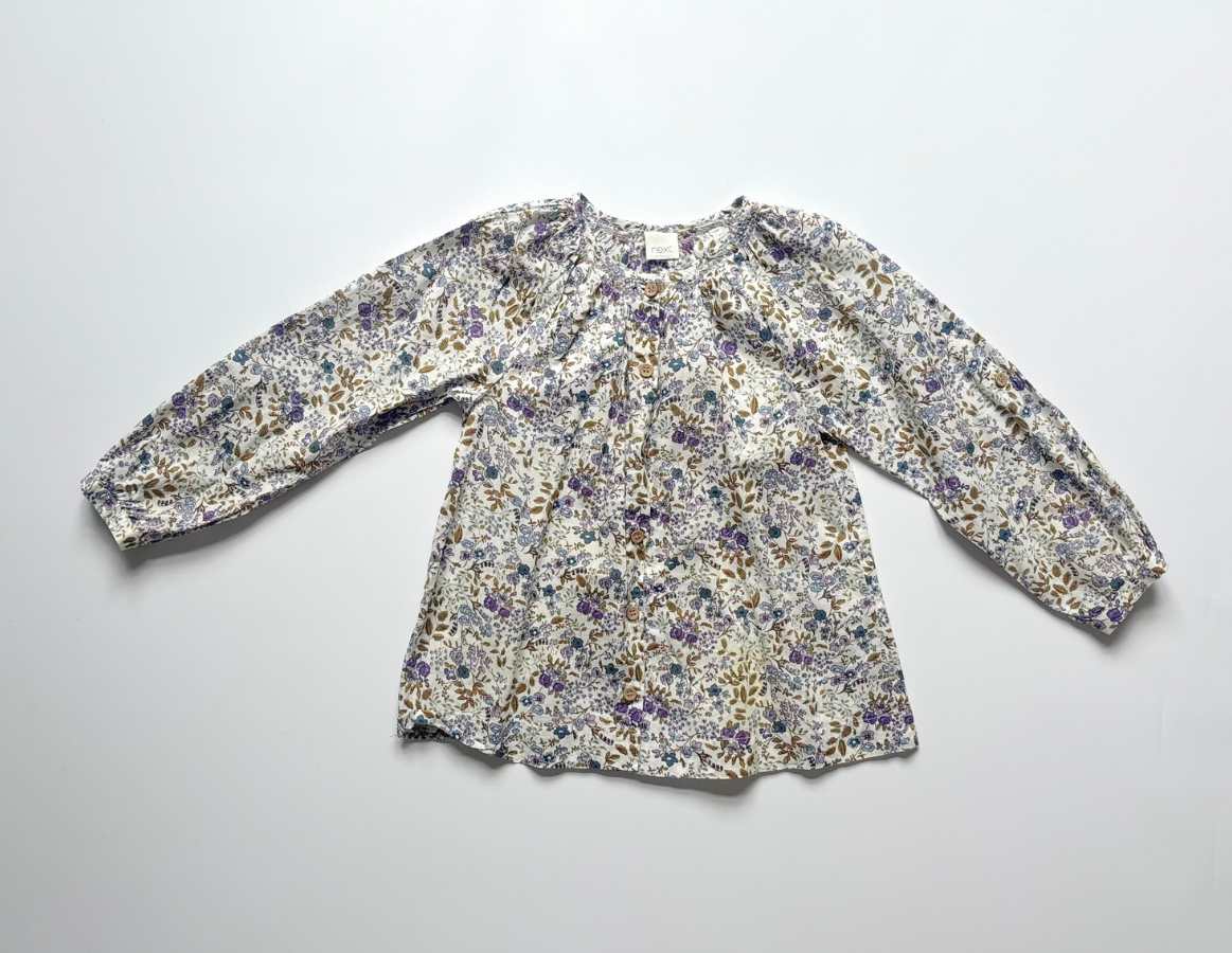 Next girls spring/summer long sleeve floral blouse