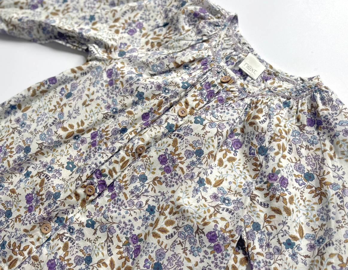 Next girls spring/summer long sleeve floral blouse