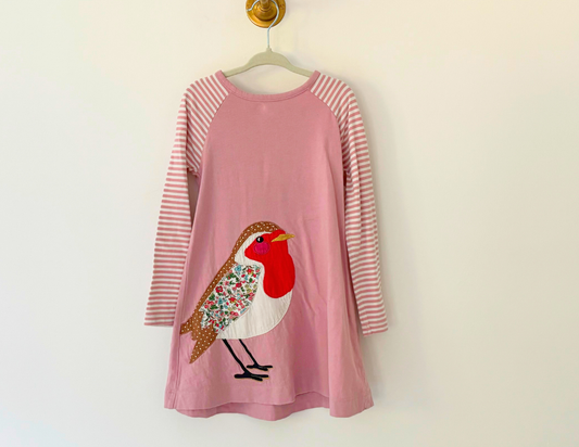 Mini Boden Festive Robin Dress